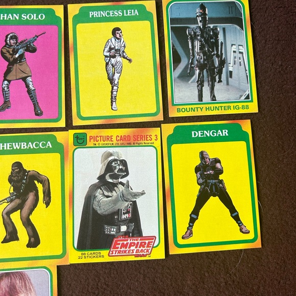 Star Wars Empire Strikes Back 1980 Topps Collector Cards, lot of 22 cards - Picture 6 of 14